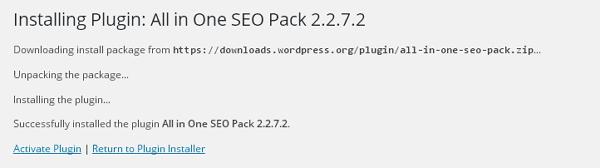 wordPress install plugins